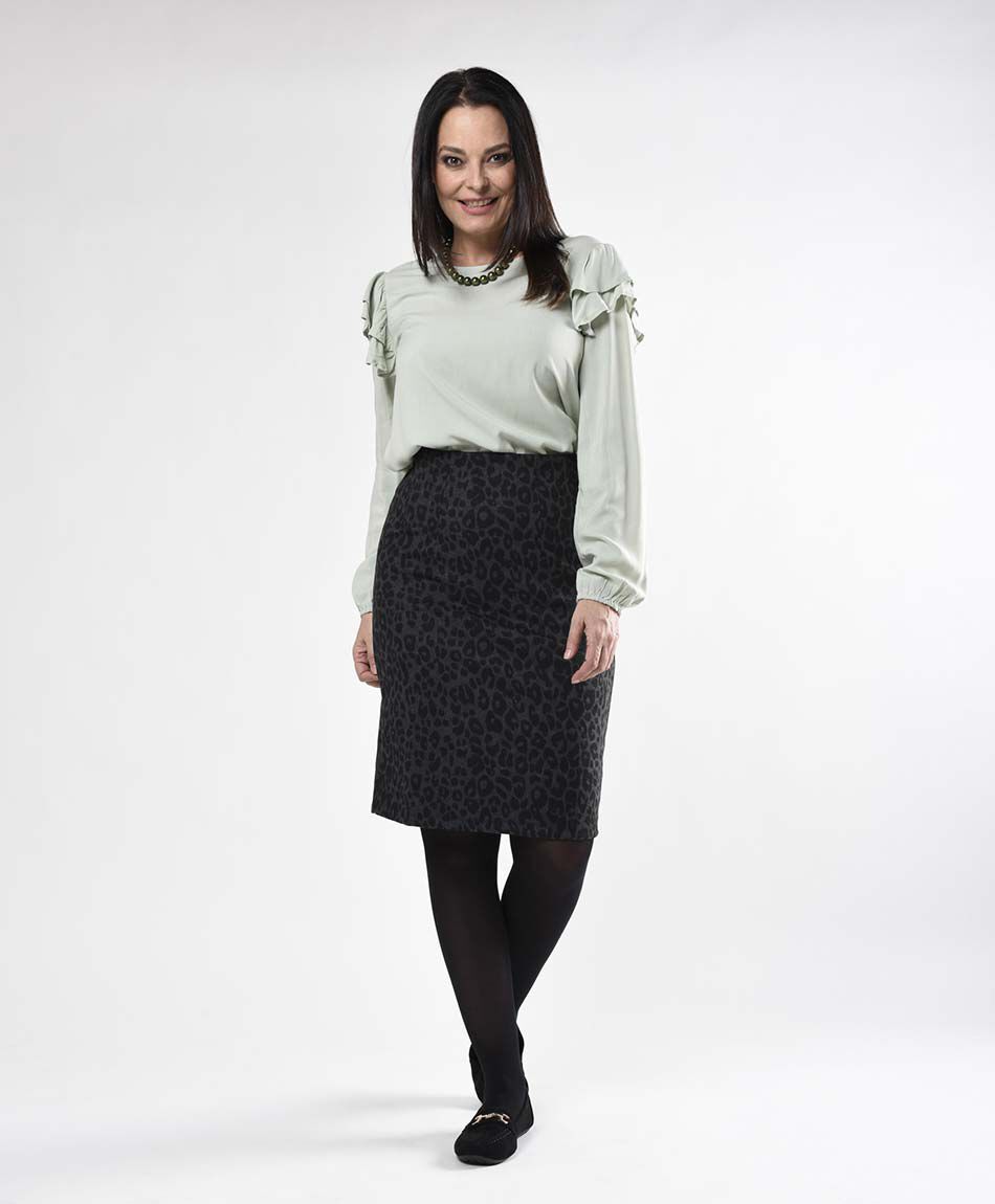 Falda mujer animal print