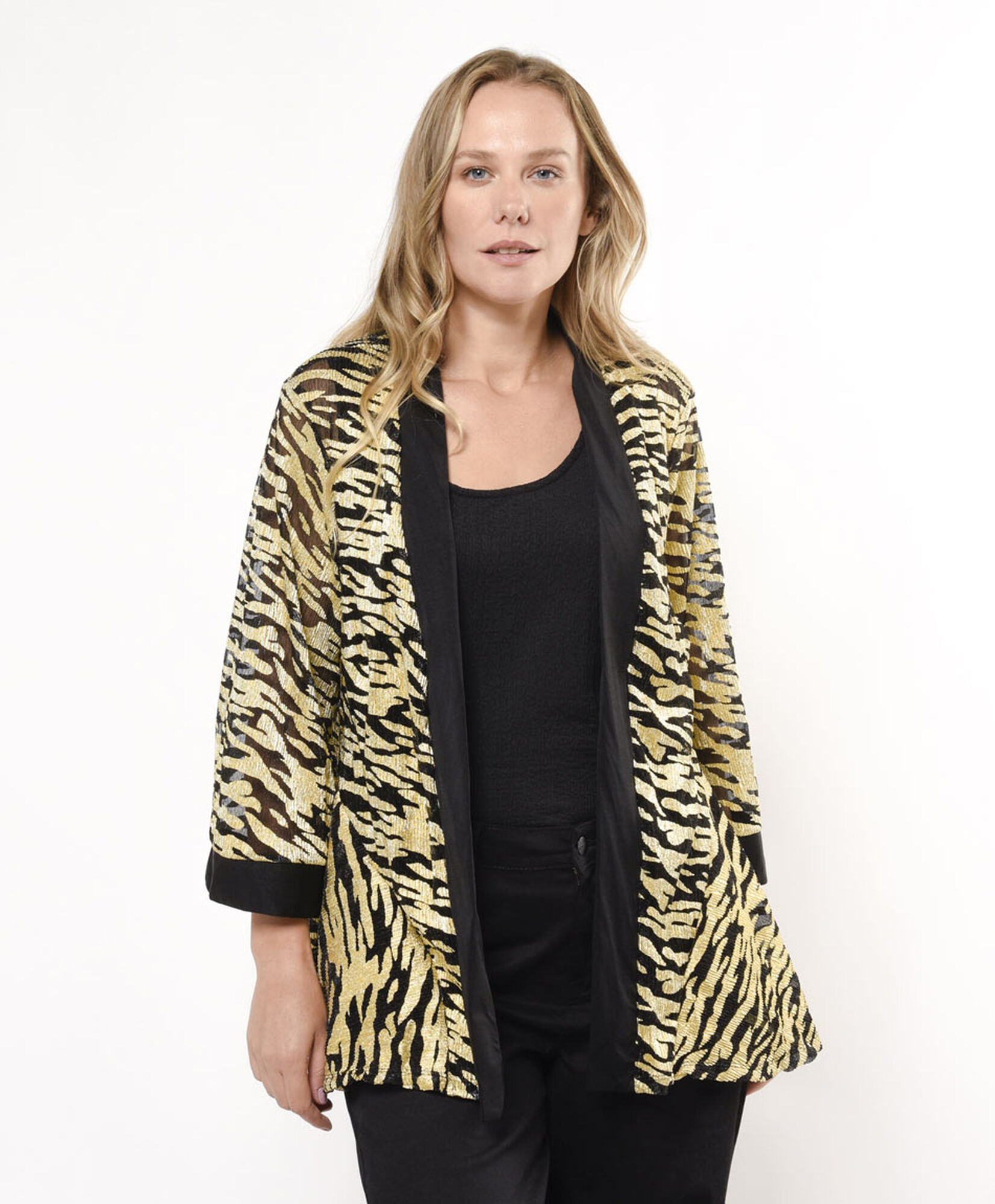 Tapado mujer animal print foil Tapado mujer animal print foil