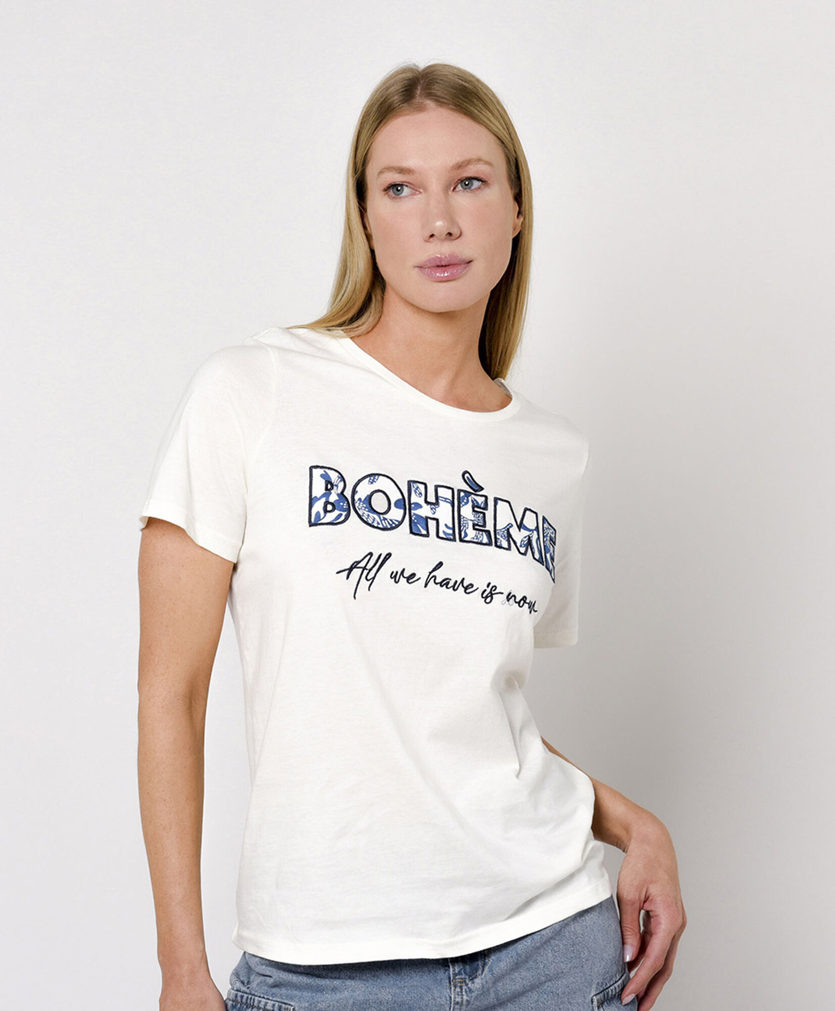 Polera mujer texto boheme Polera mujer texto boheme