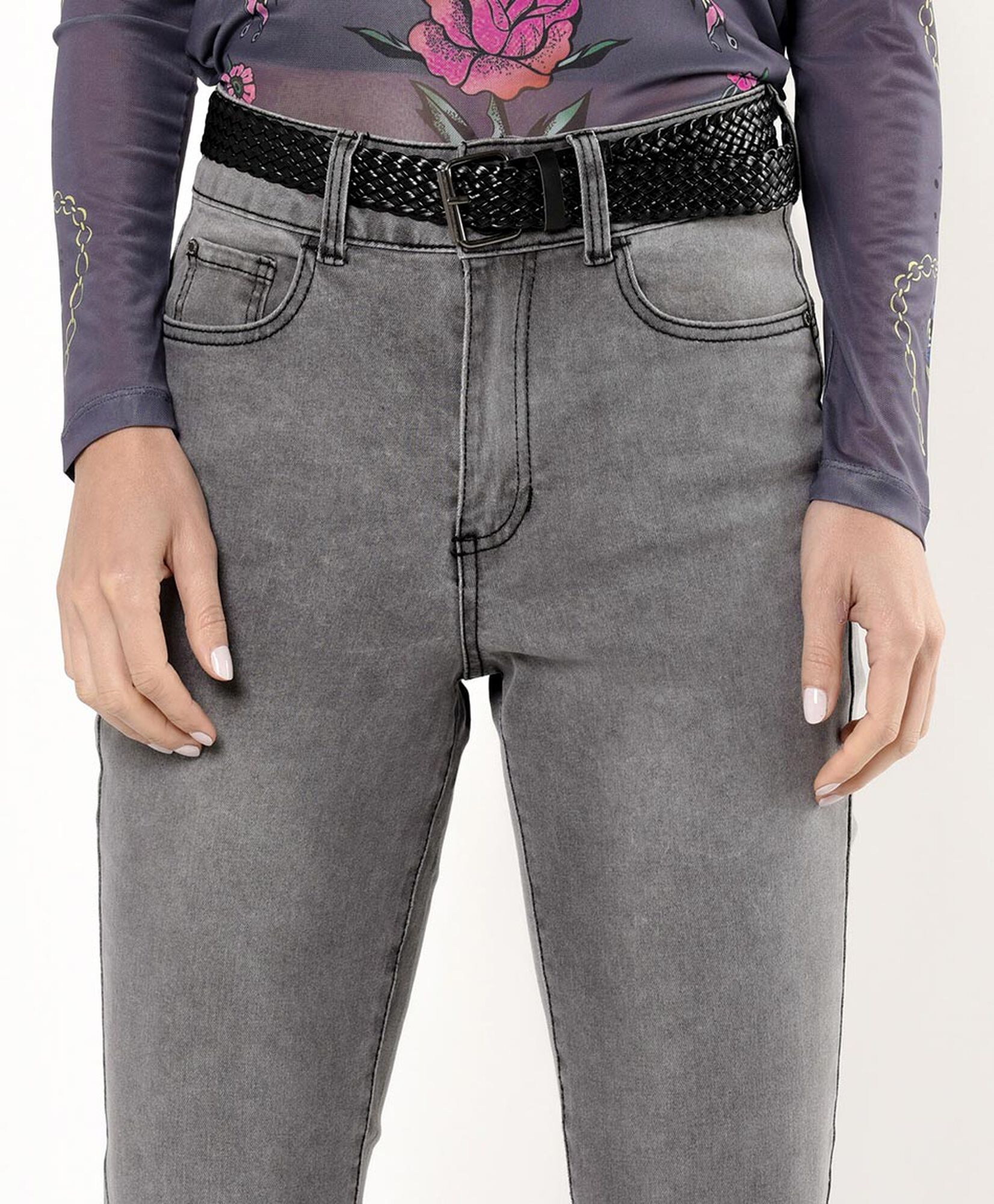 Jeans mujer gris skinny fit Jeans mujer gris skinny fit