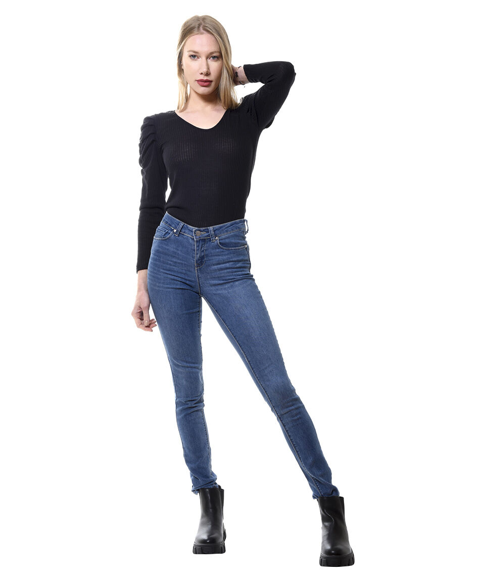 Jeans pitillo push up