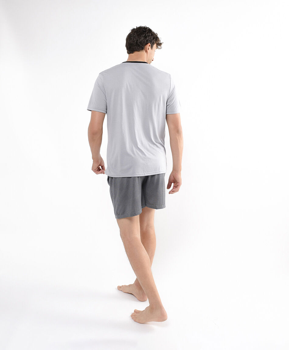 Pijama hombre basic grey