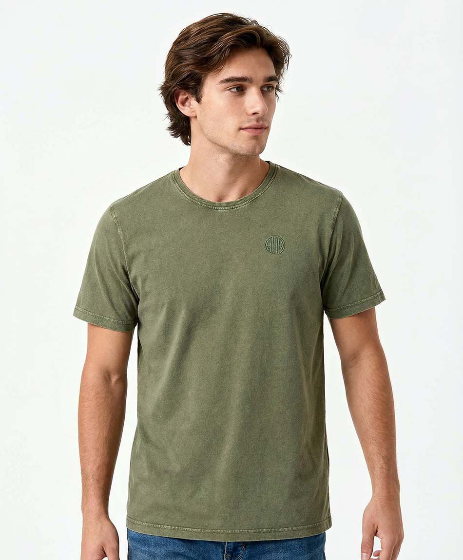 Polera hombre mini print