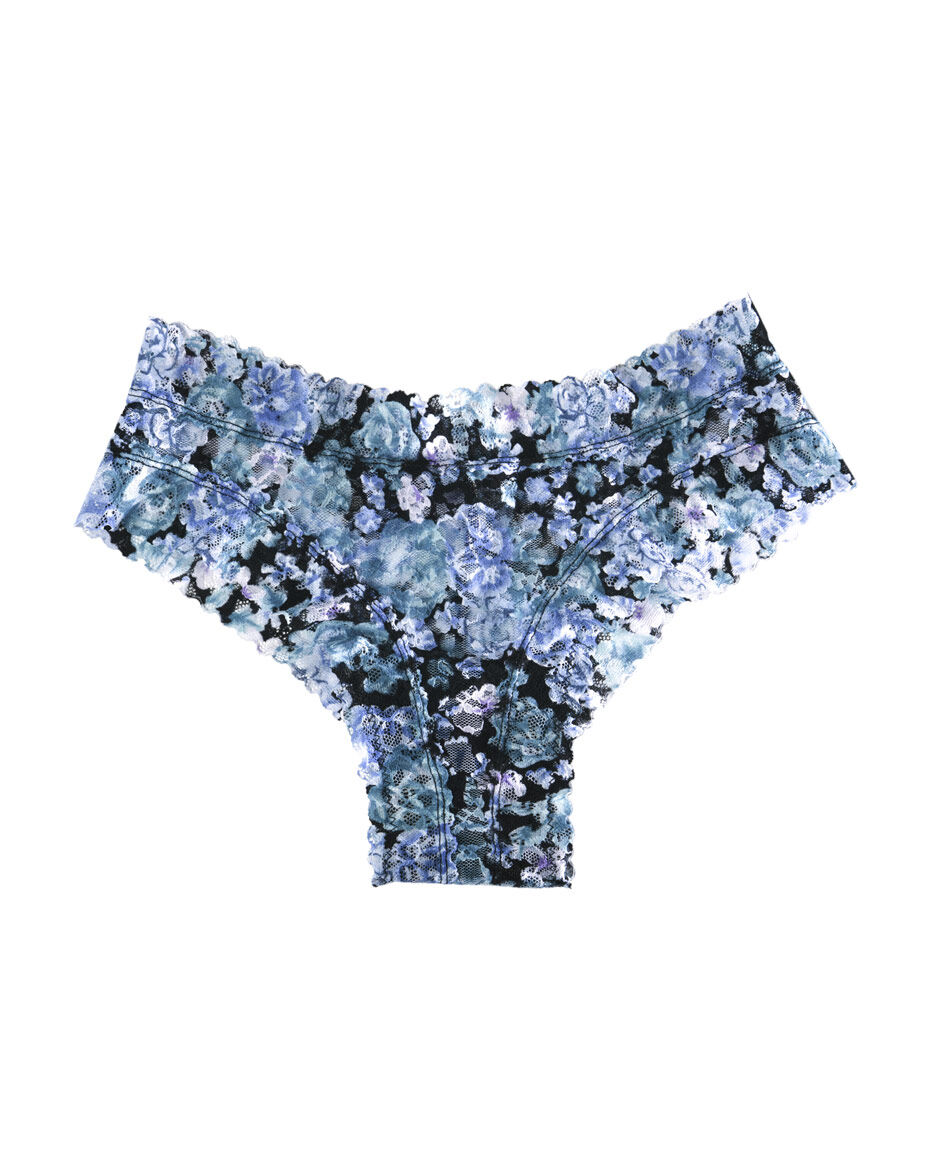 Pantaleta mujer floreada azul
