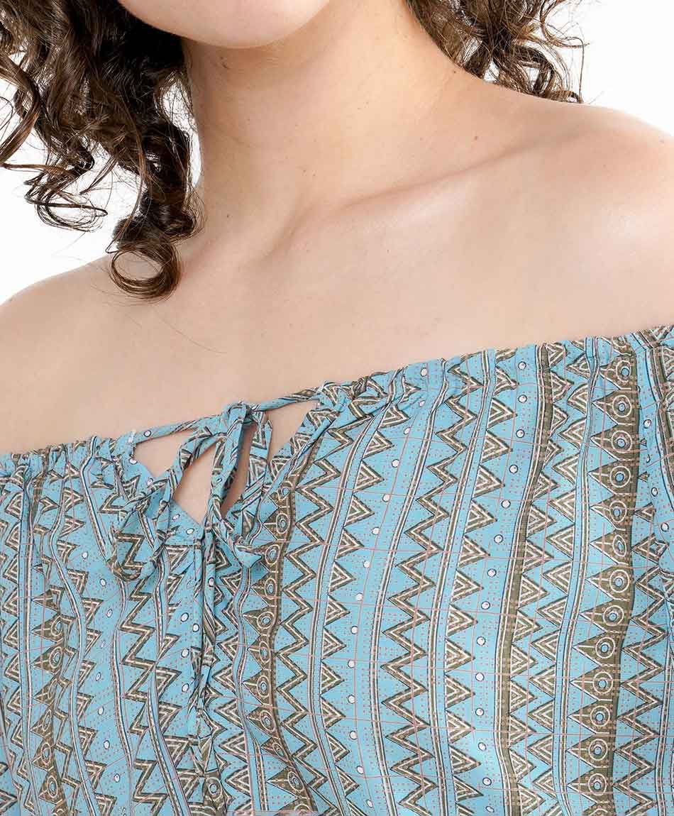 Blusa mujer estampado abstract