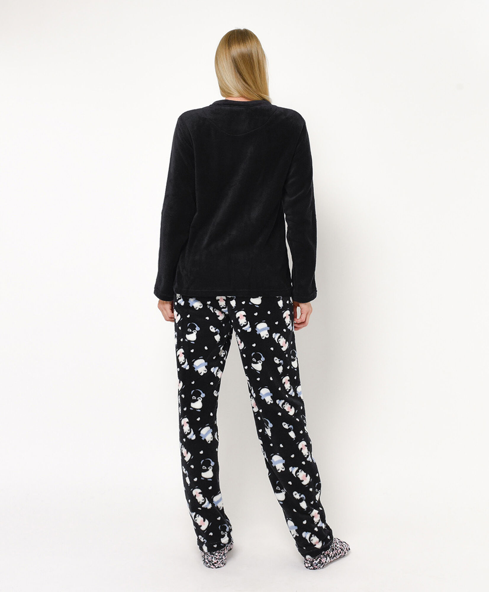 Pijama + calcetines mujer polar pingüino Pijama + calcetines mujer polar pingüino
