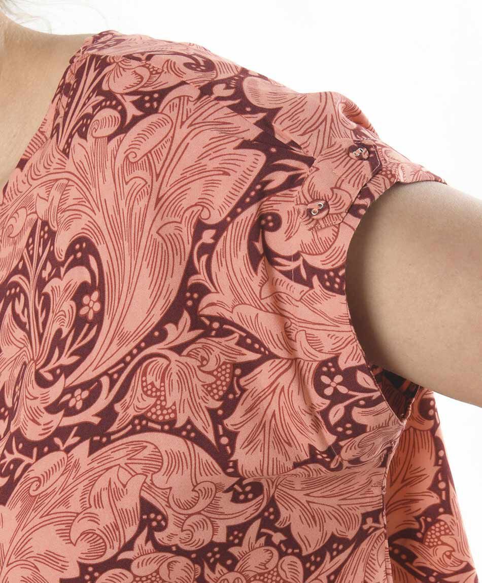 Blusa mujer redondeada print