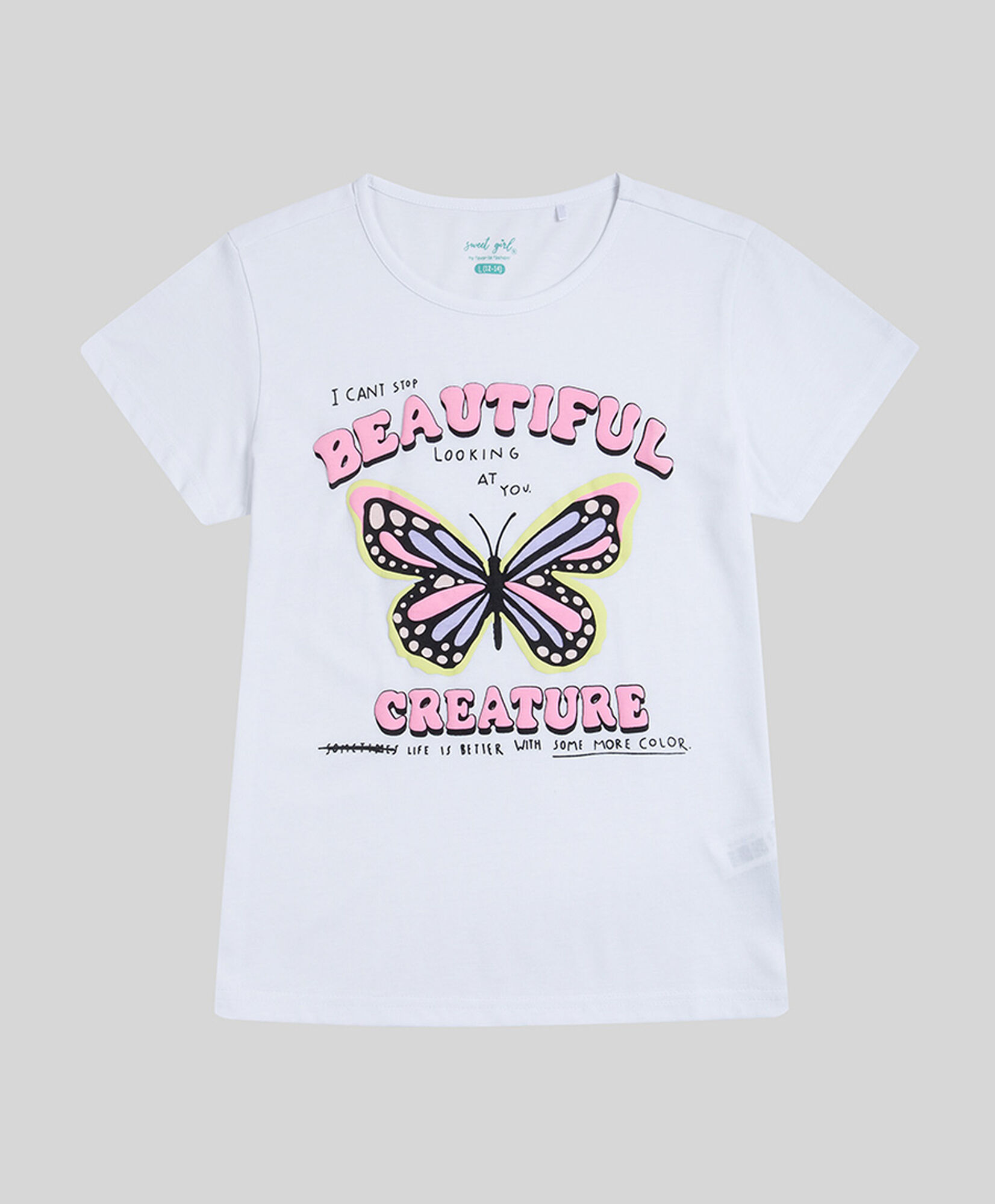Polera niña mariposa Polera niña mariposa