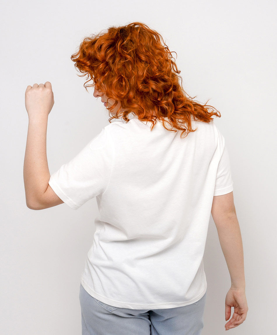 Polera mujer estampado croissant