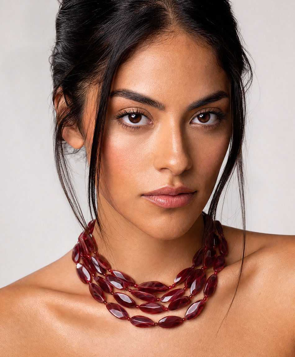 Collar mujer piedras grandes