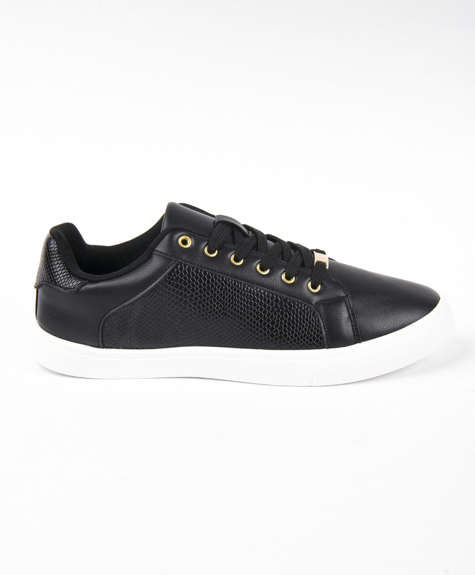 Zapatilla mujer textura y dorados Zapatilla mujer textura y dorados