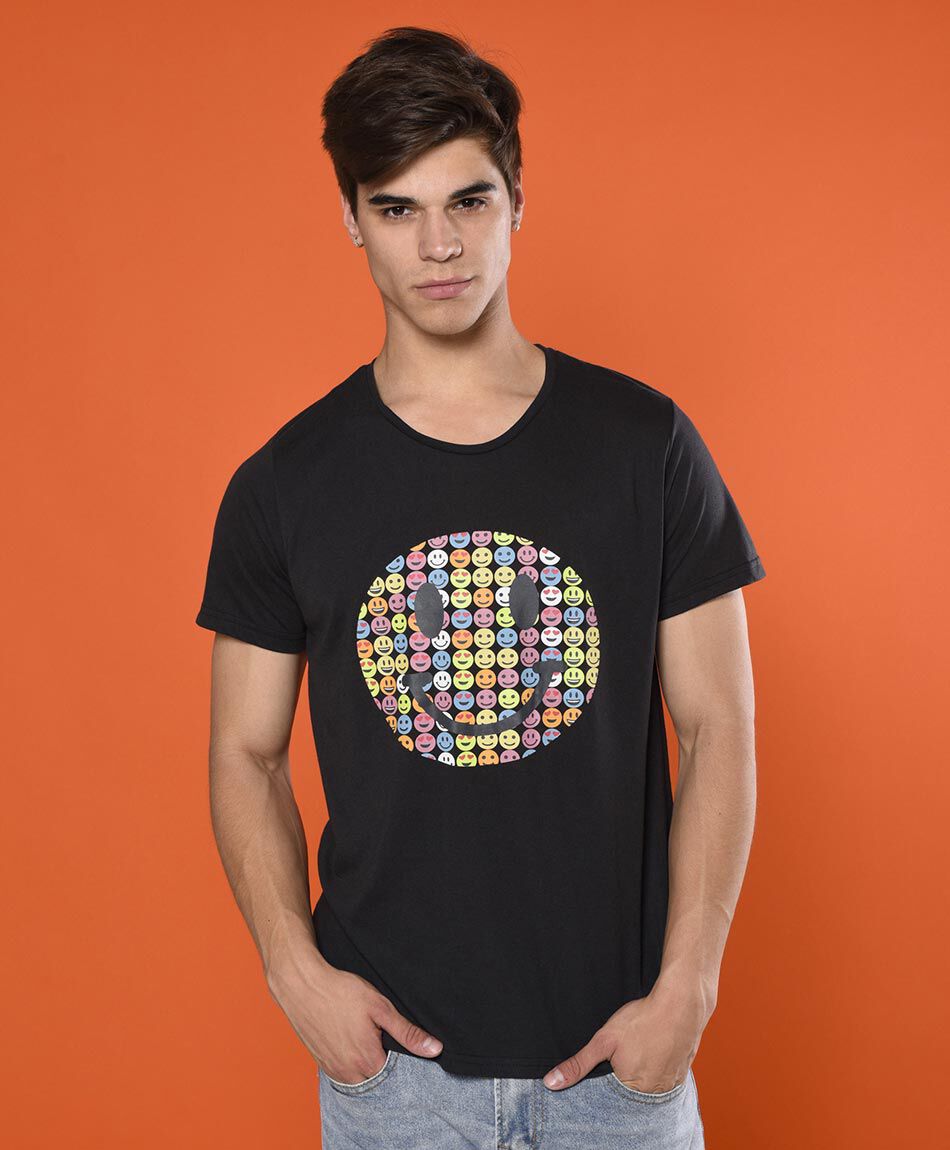 Polera manga corta cuello redondo
