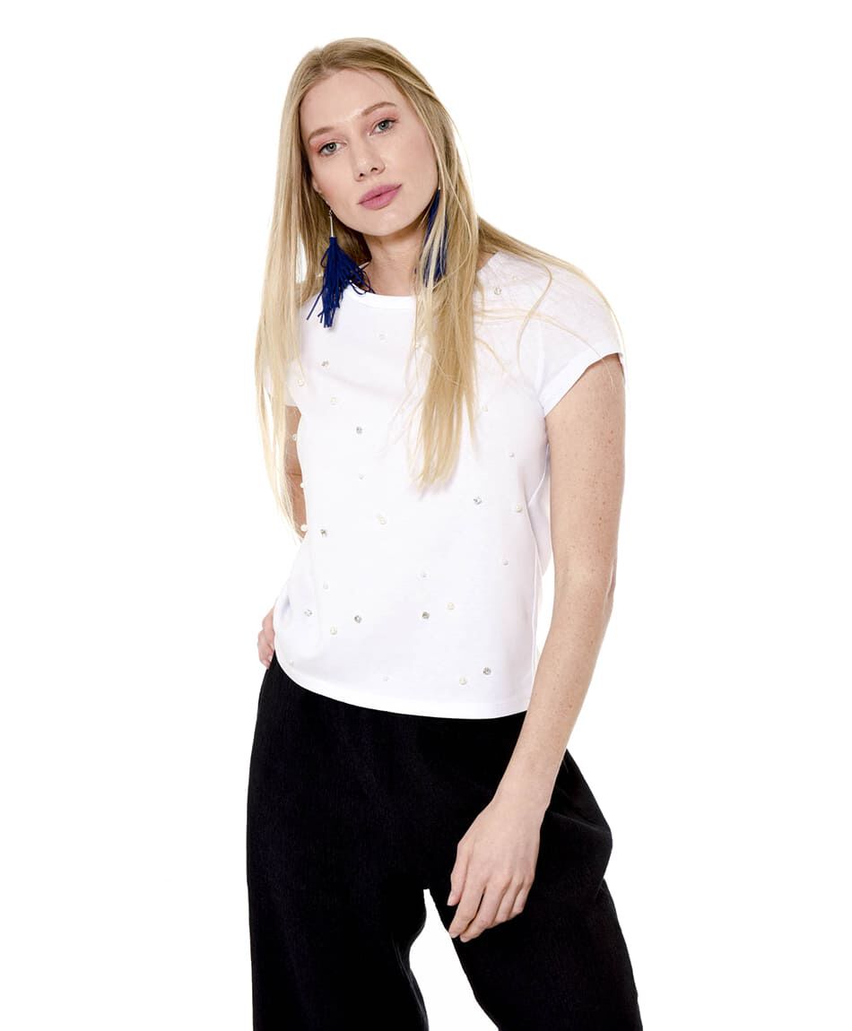 Polera perlas