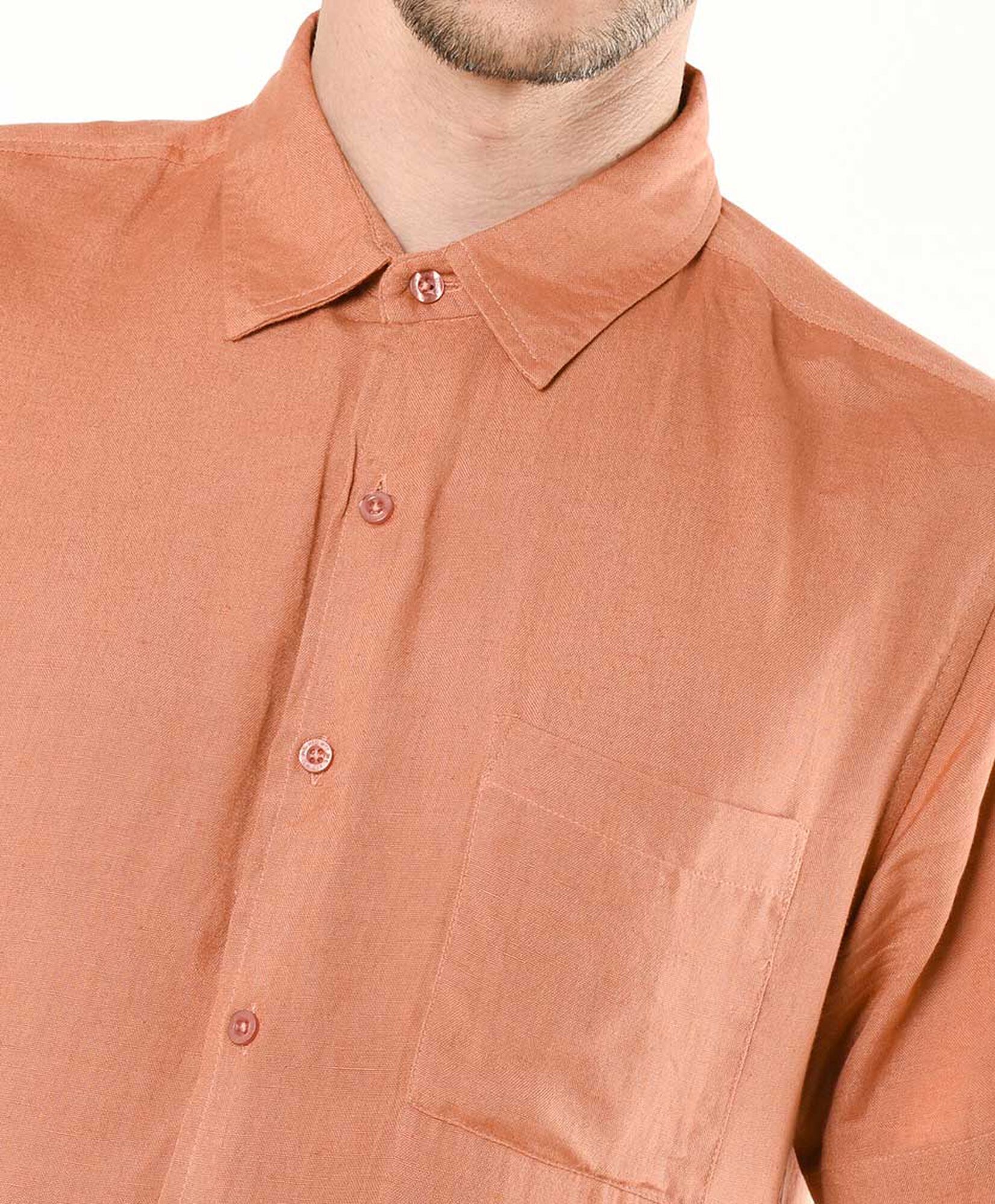 Camisa hombre lisa manga corta Camisa hombre lisa manga corta
