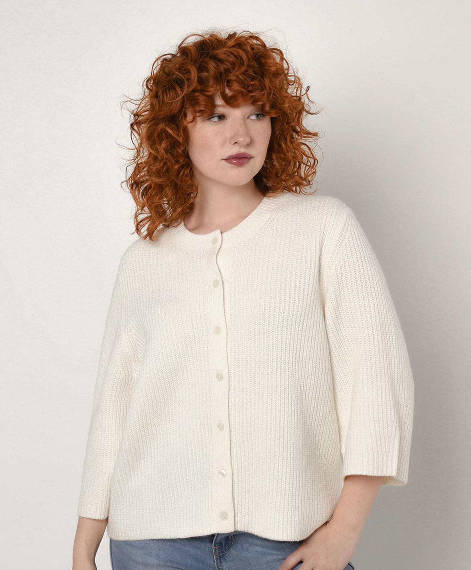Cardigan mujer punto inglés botones Cardigan mujer punto inglés botones