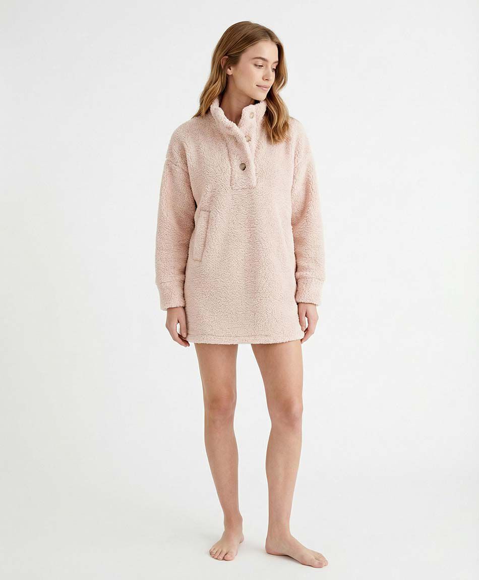 Poler&oacute;n manta mujer chiporro botones