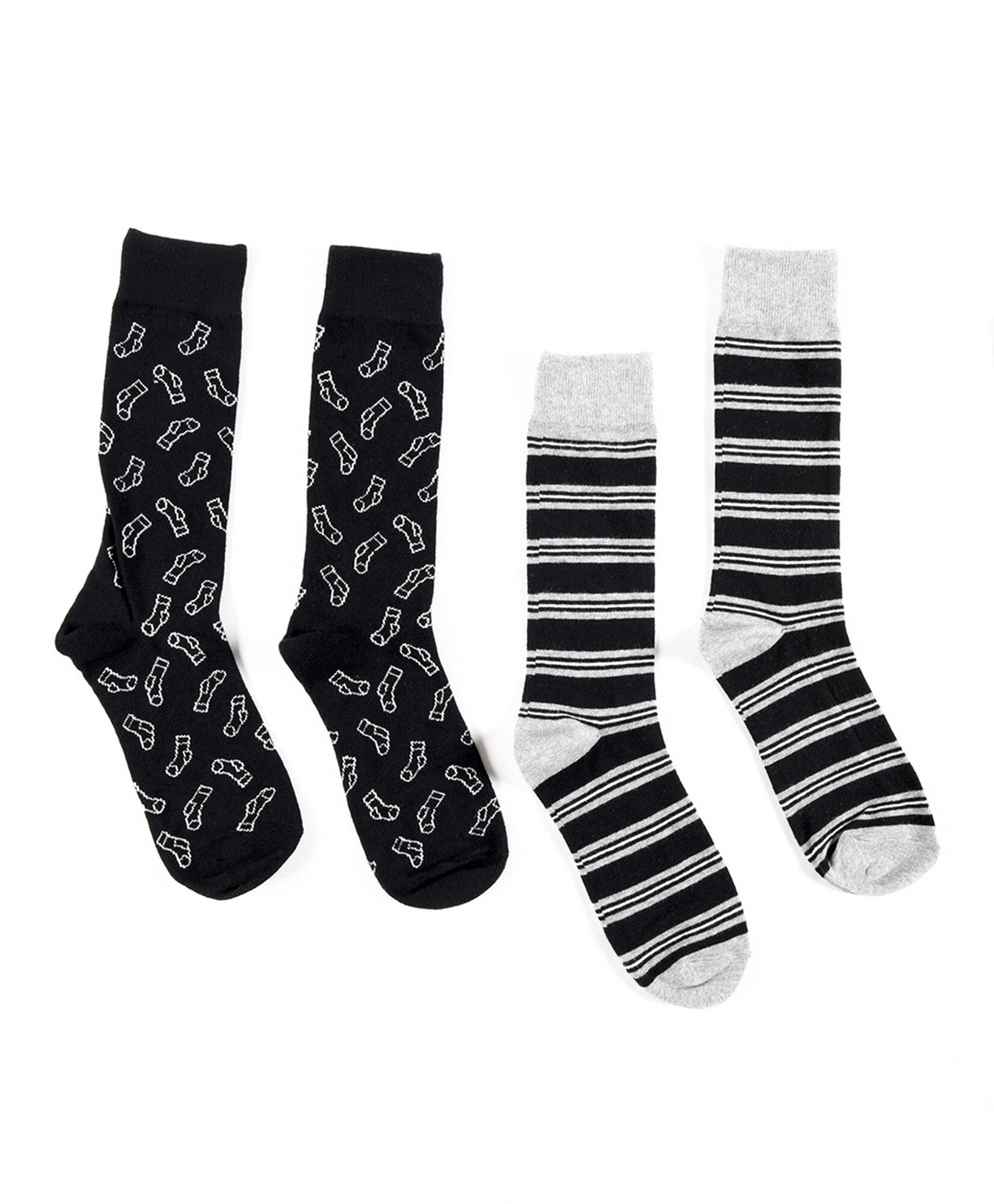 Pack 2 calcetines hombre rayas y calcetin Pack 2 calcetines hombre rayas y calcetin