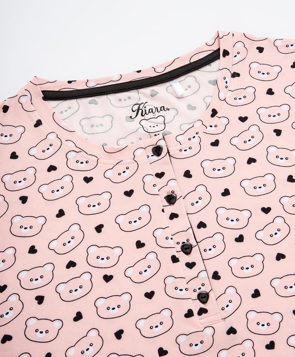 Camisola mujer osito botones