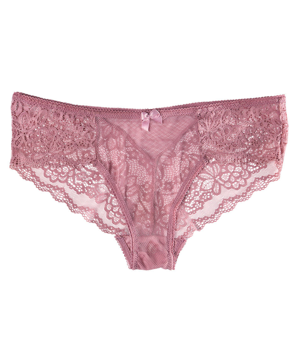 Pantaleta mujer encaje y mesh