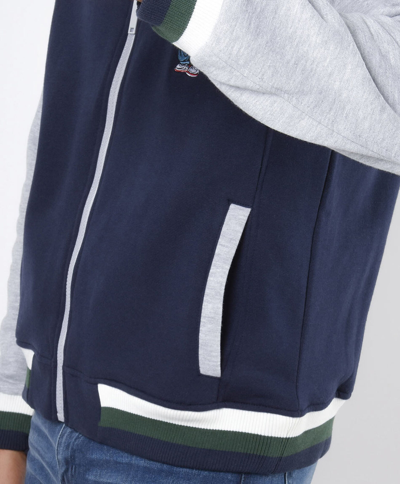 Chaqueta hombre bomber doble estampado Chaqueta hombre bomber doble estampado