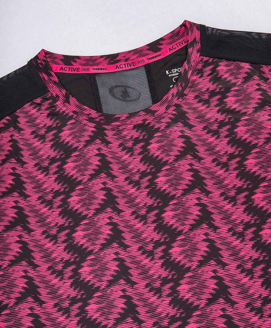 Polera deportiva mujer print frontal