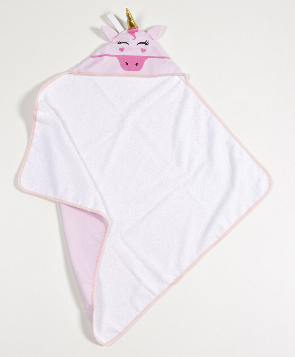 Toalla beb&eacute; capa unicornio