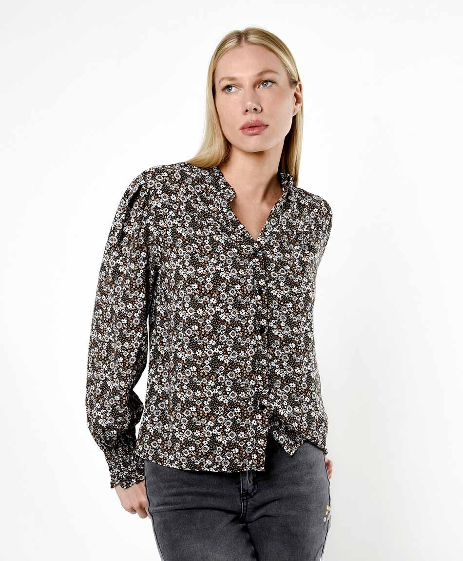 Blusa mujer estampado florcitas