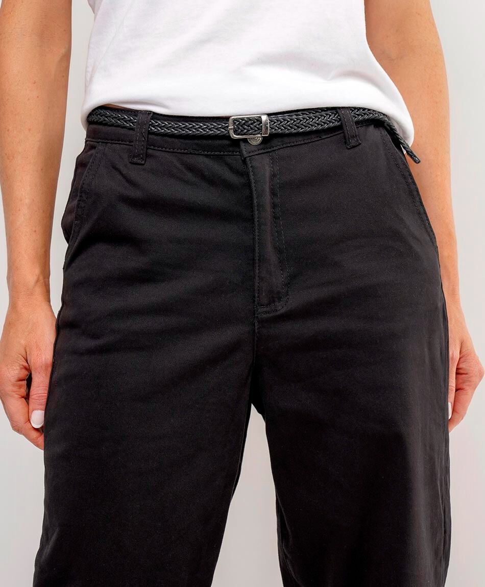 Jeans mujer twill cintur&oacute;n&nbsp;