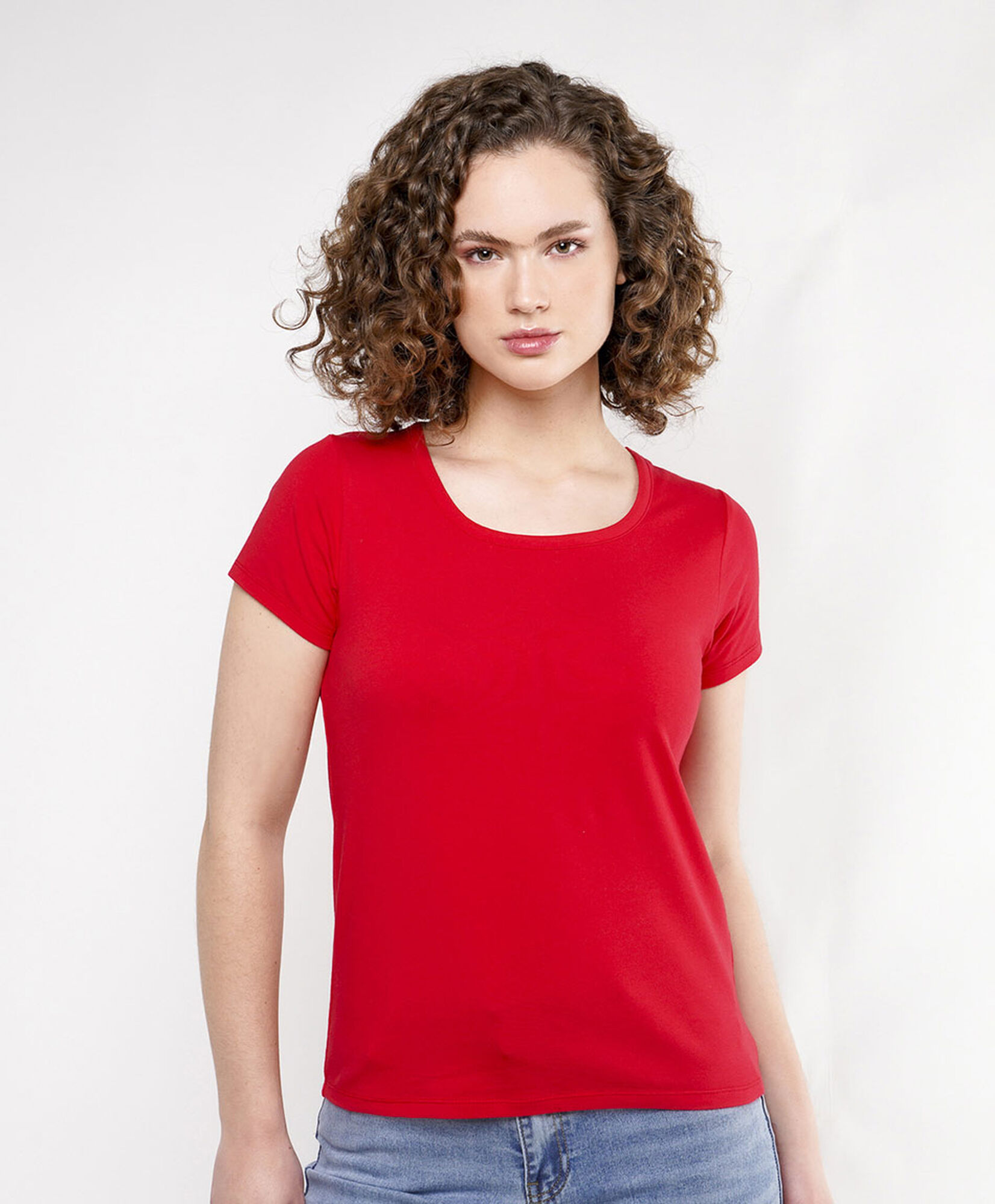 Polera mujer roja Polera mujer roja