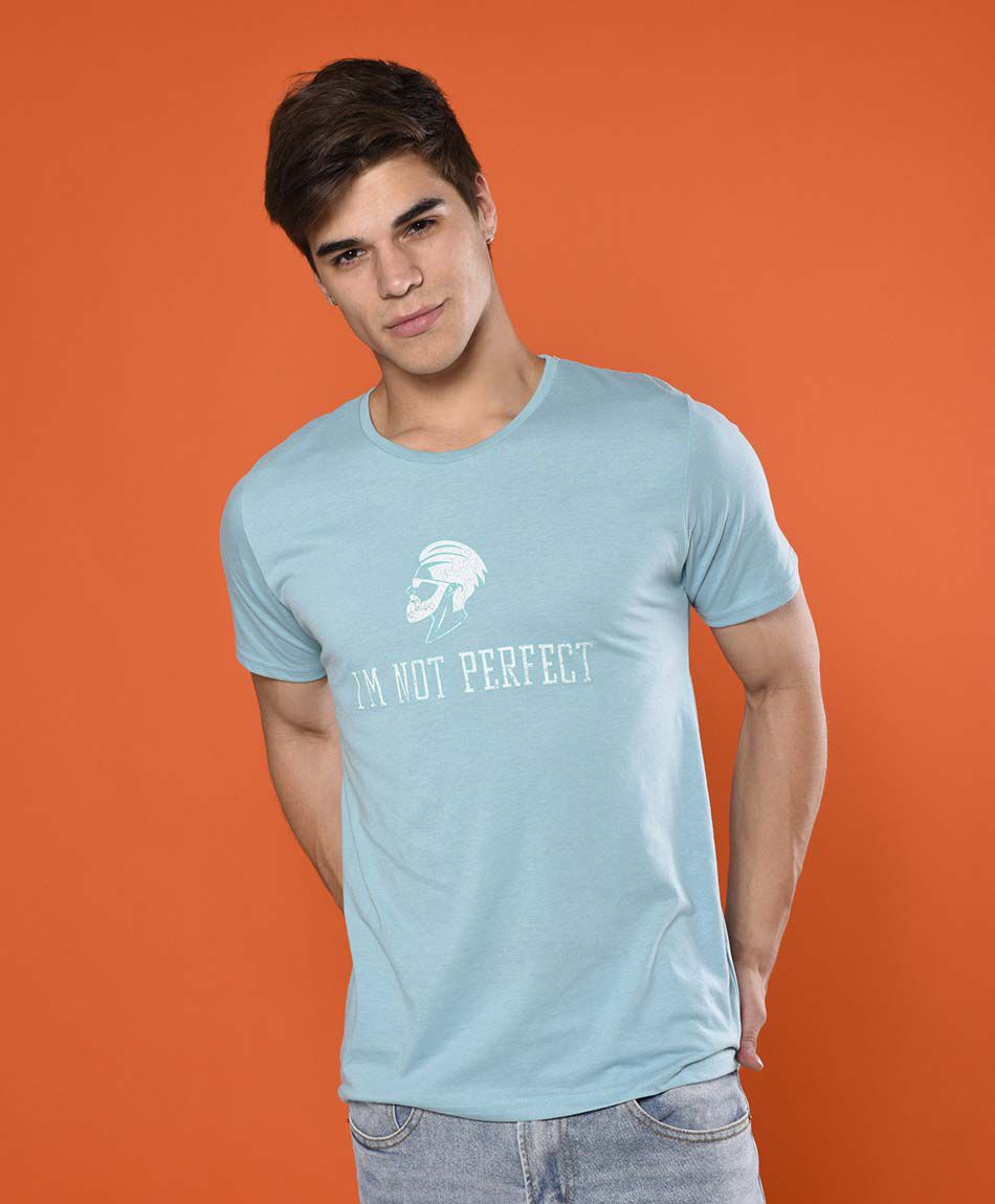 Polera manga corta cuello redondo