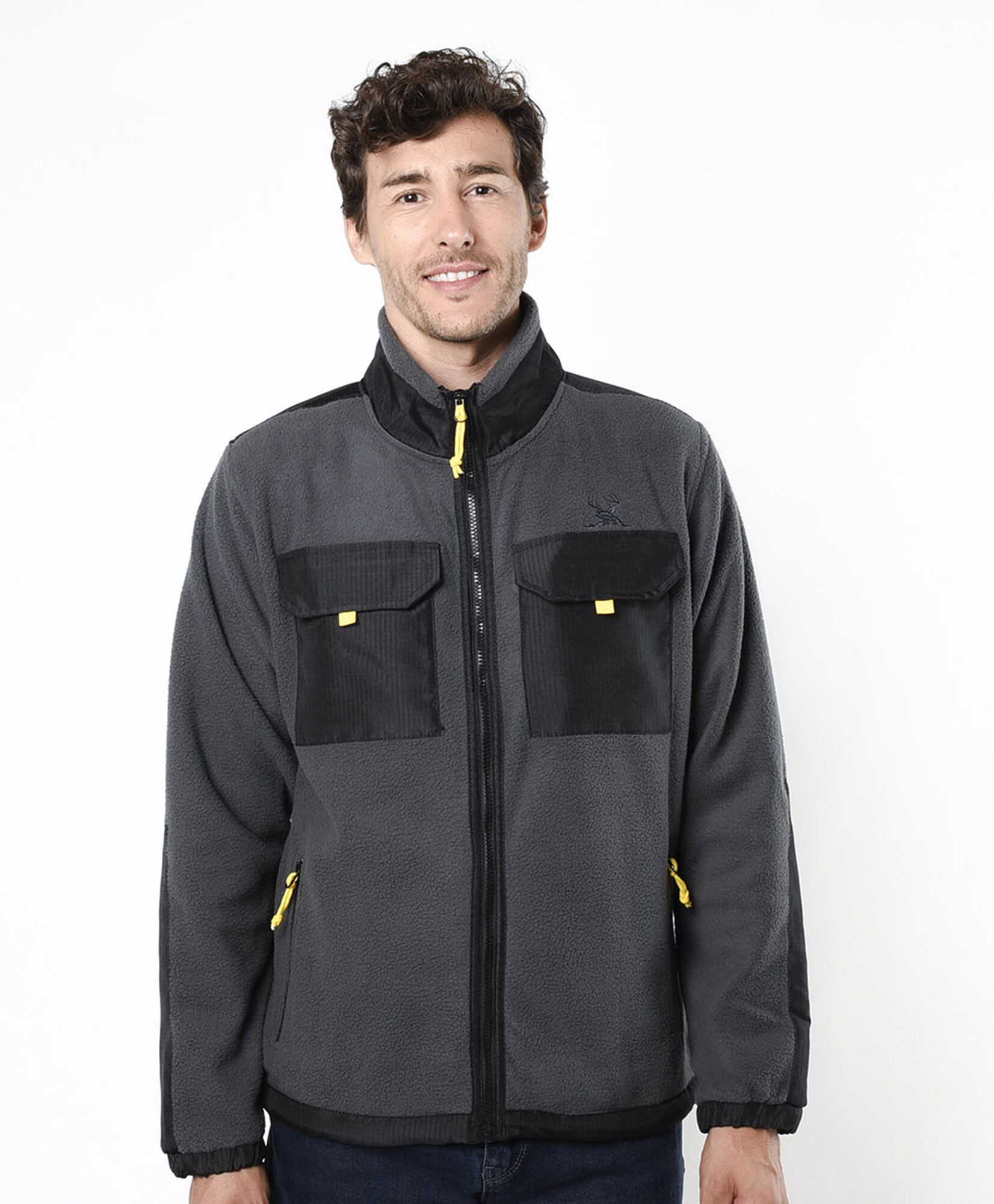 Chaqueta hombre polar doble bolsillo Chaqueta hombre polar doble bolsillo
