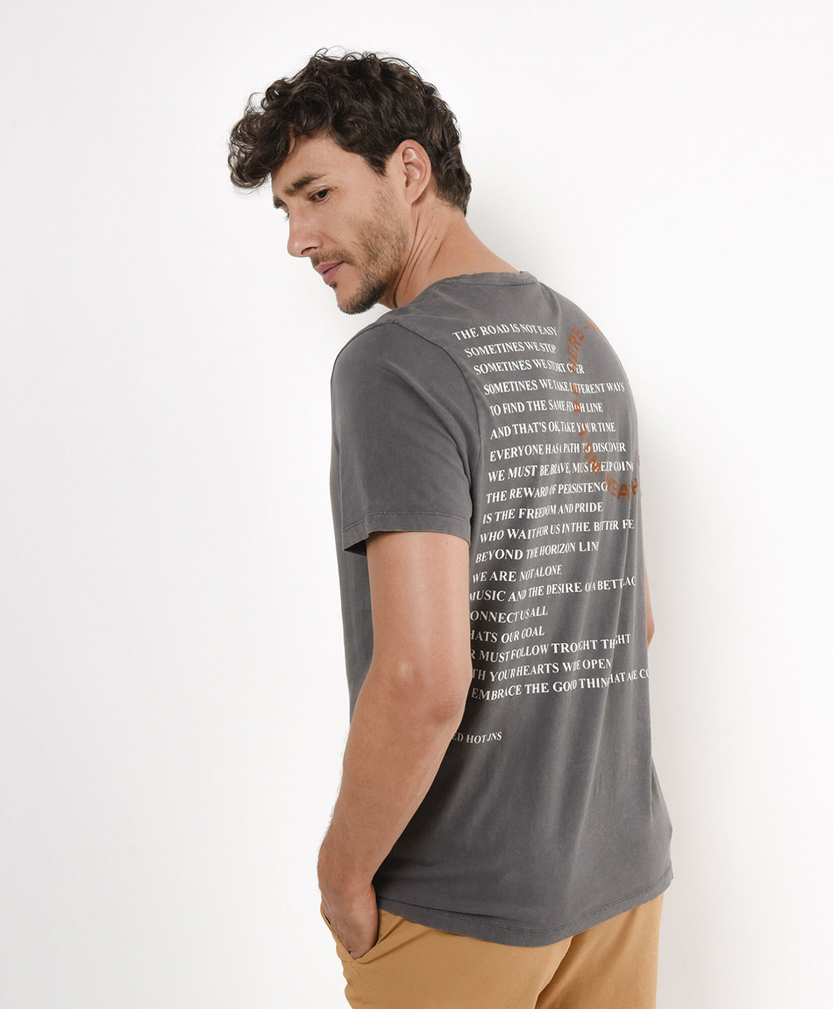 Polera hombre texto Polera hombre texto