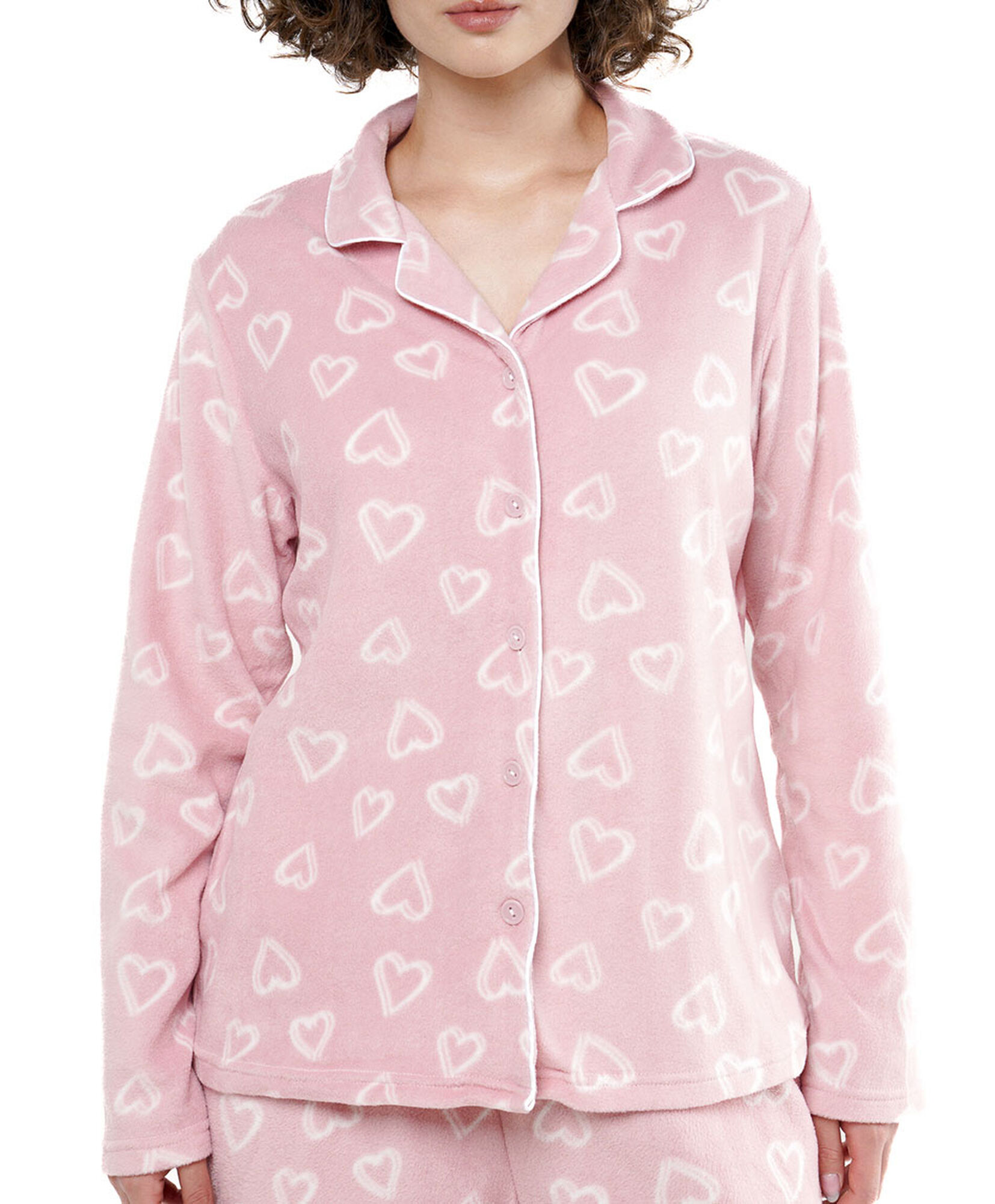 Pijama mujer corazones pink polar Pijama mujer corazones pink polar