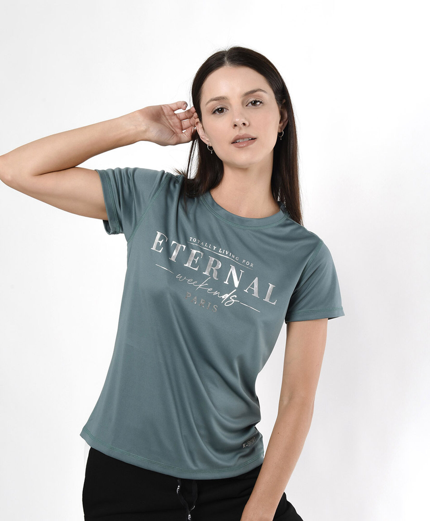 Polera deportiva mujer espalda mesh Polera deportiva mujer espalda mesh