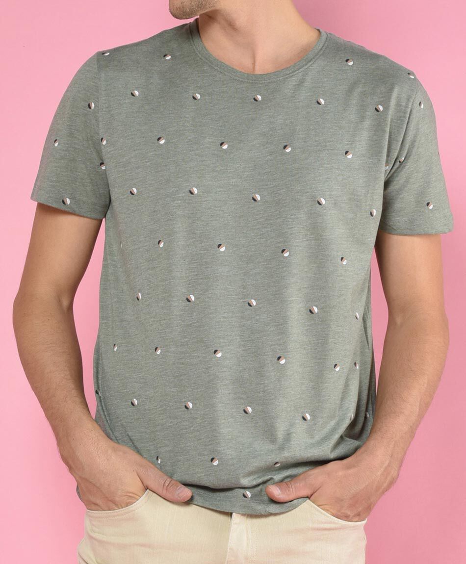 Polera manga corta cuello redondo