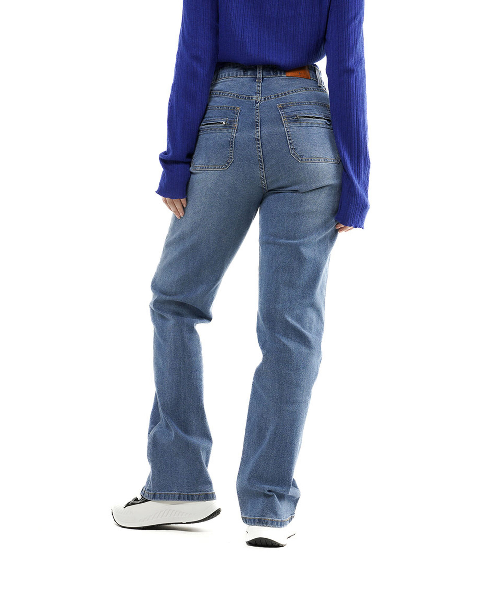 Jeans mujer bolsillo cierre wide Jeans mujer bolsillo cierre wide