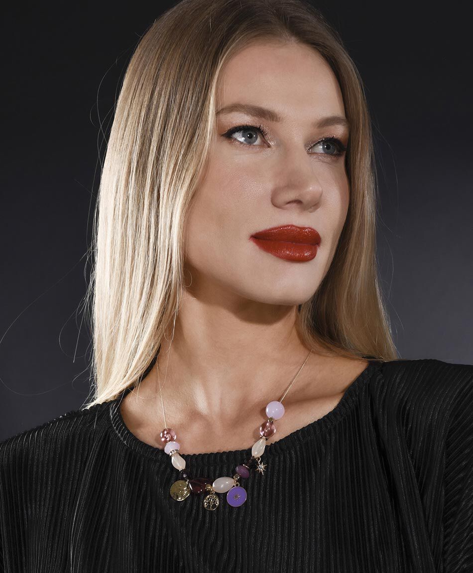 Set joyas aros + collar 6 piezas