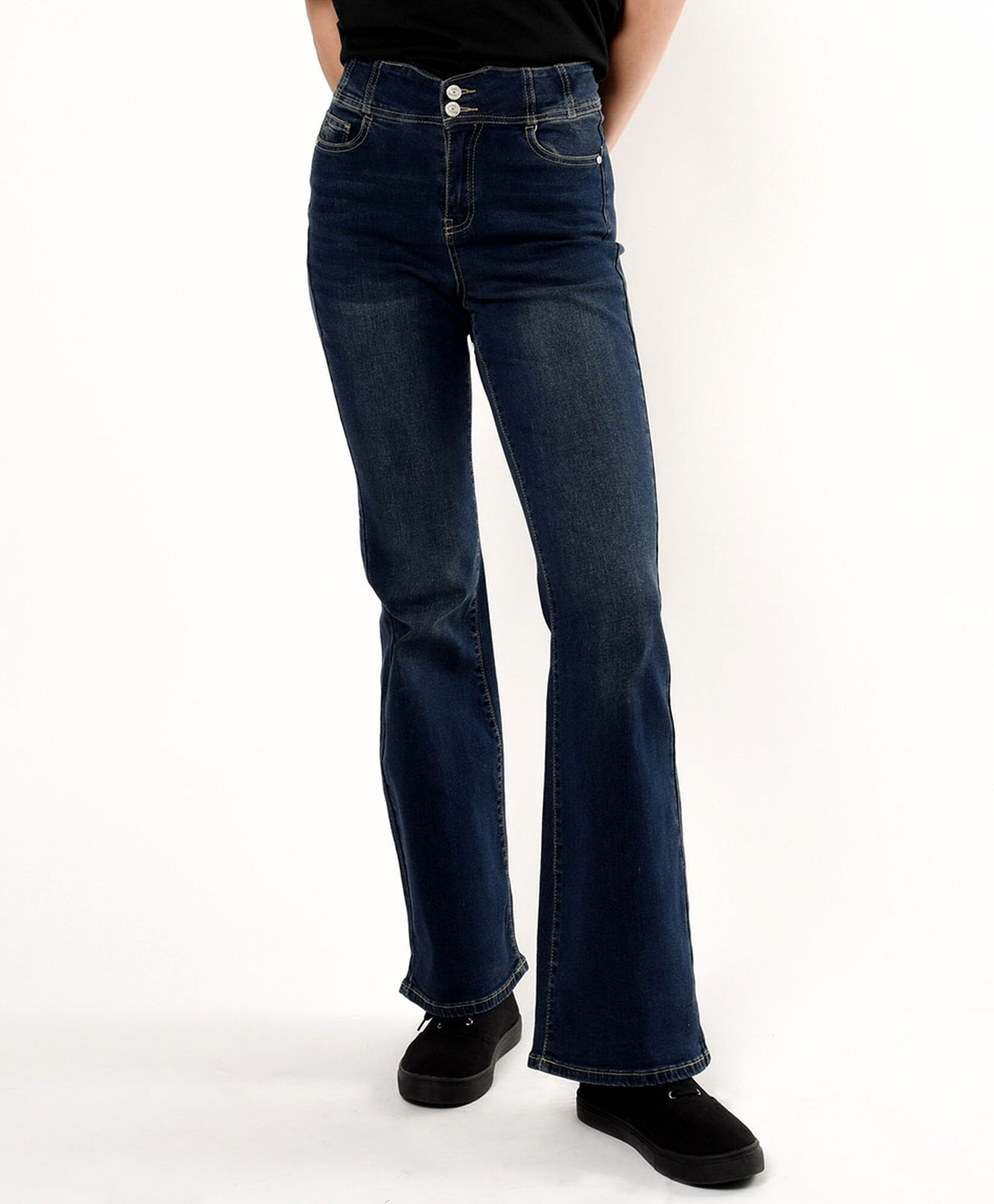 Jeans mujer oscuros flare Jeans mujer oscuros flare