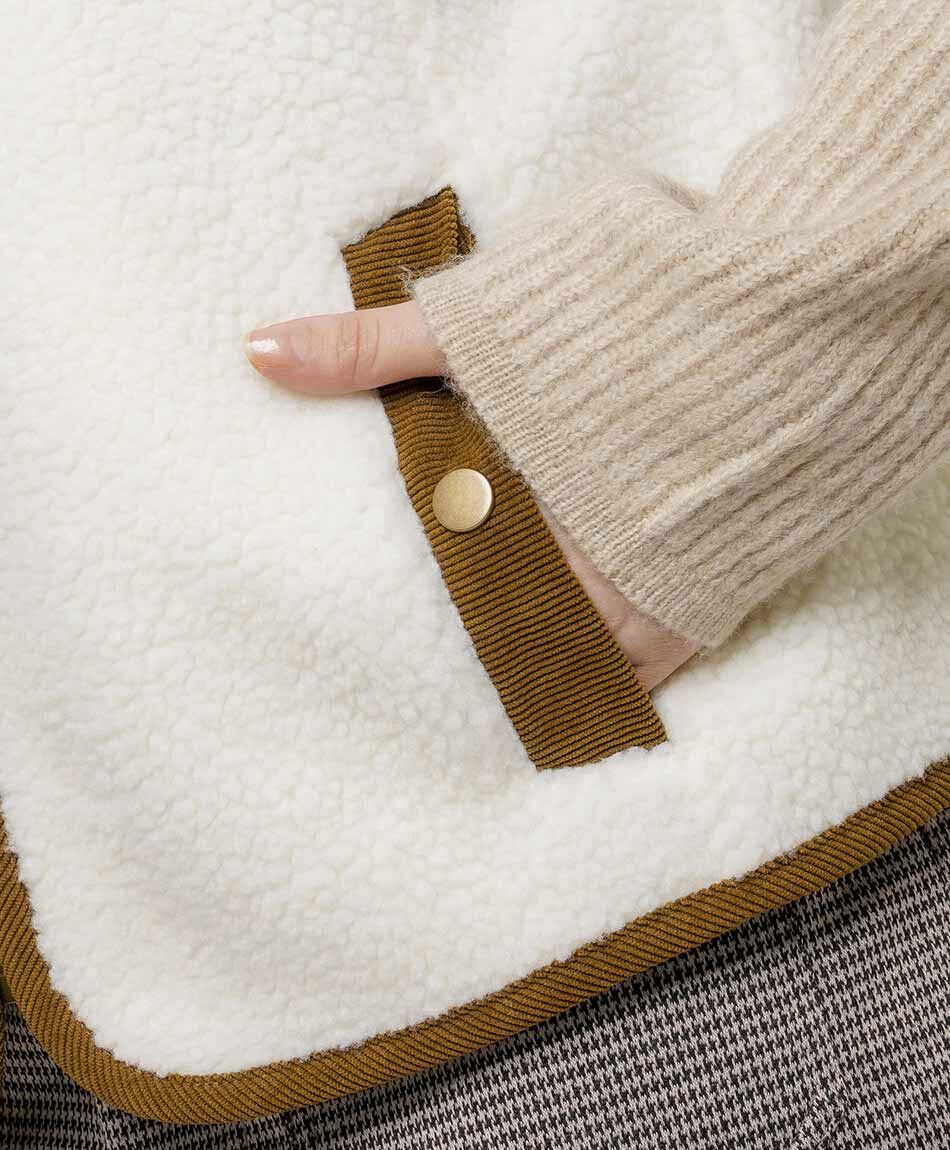 Polar mujer sherpa sin mangas