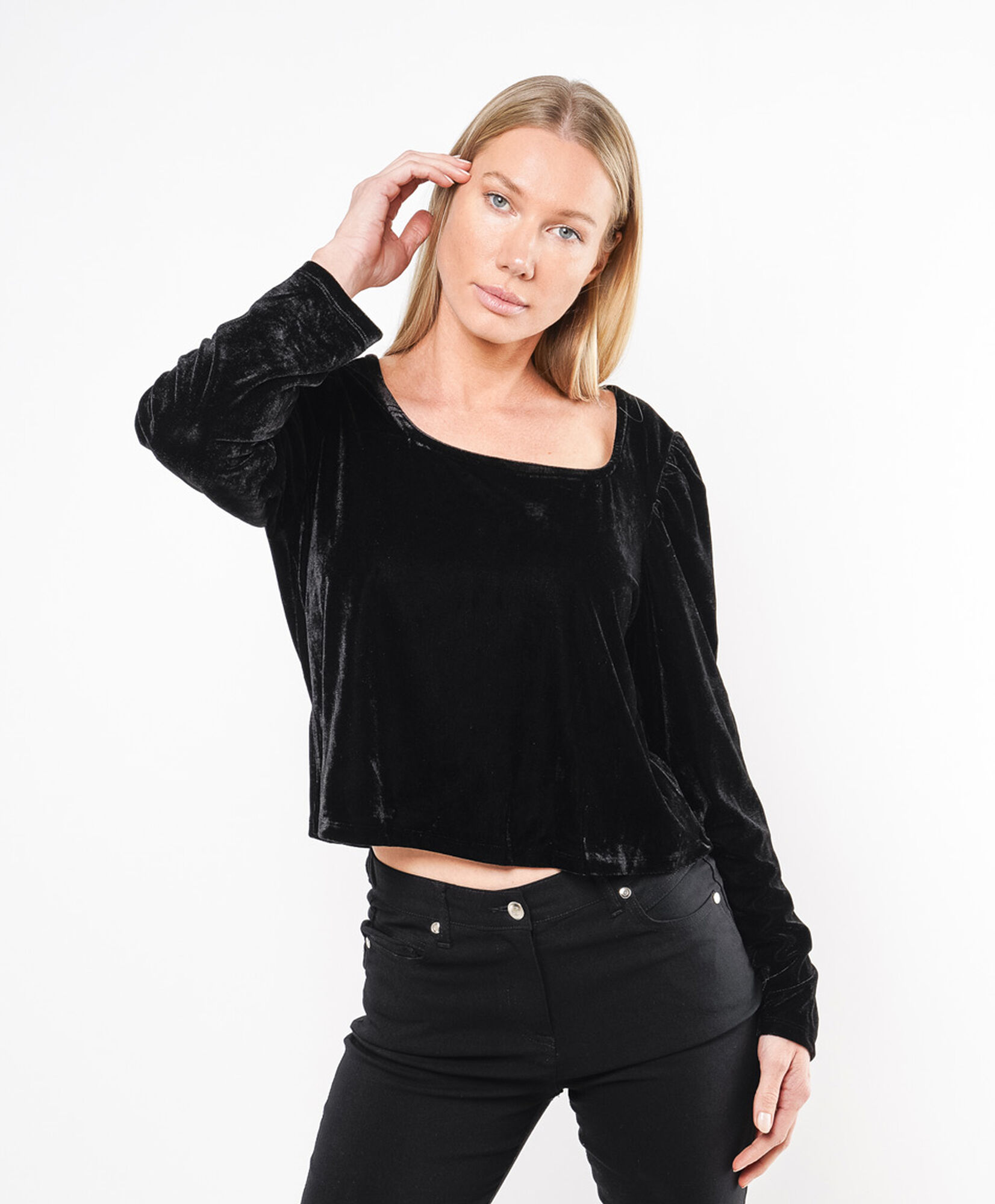 Polera mujer velvet manga larga Polera mujer velvet manga larga