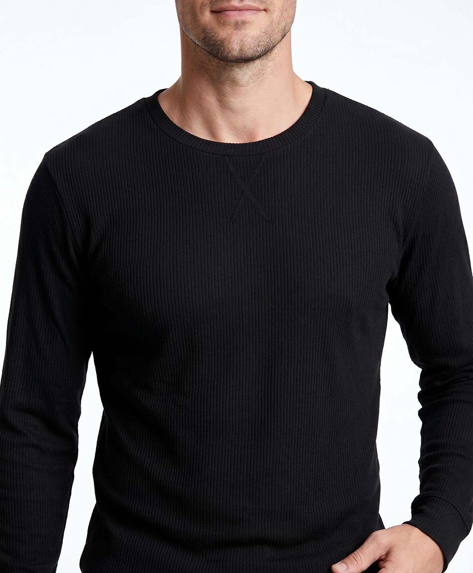 Pijama hombre micropolar negro