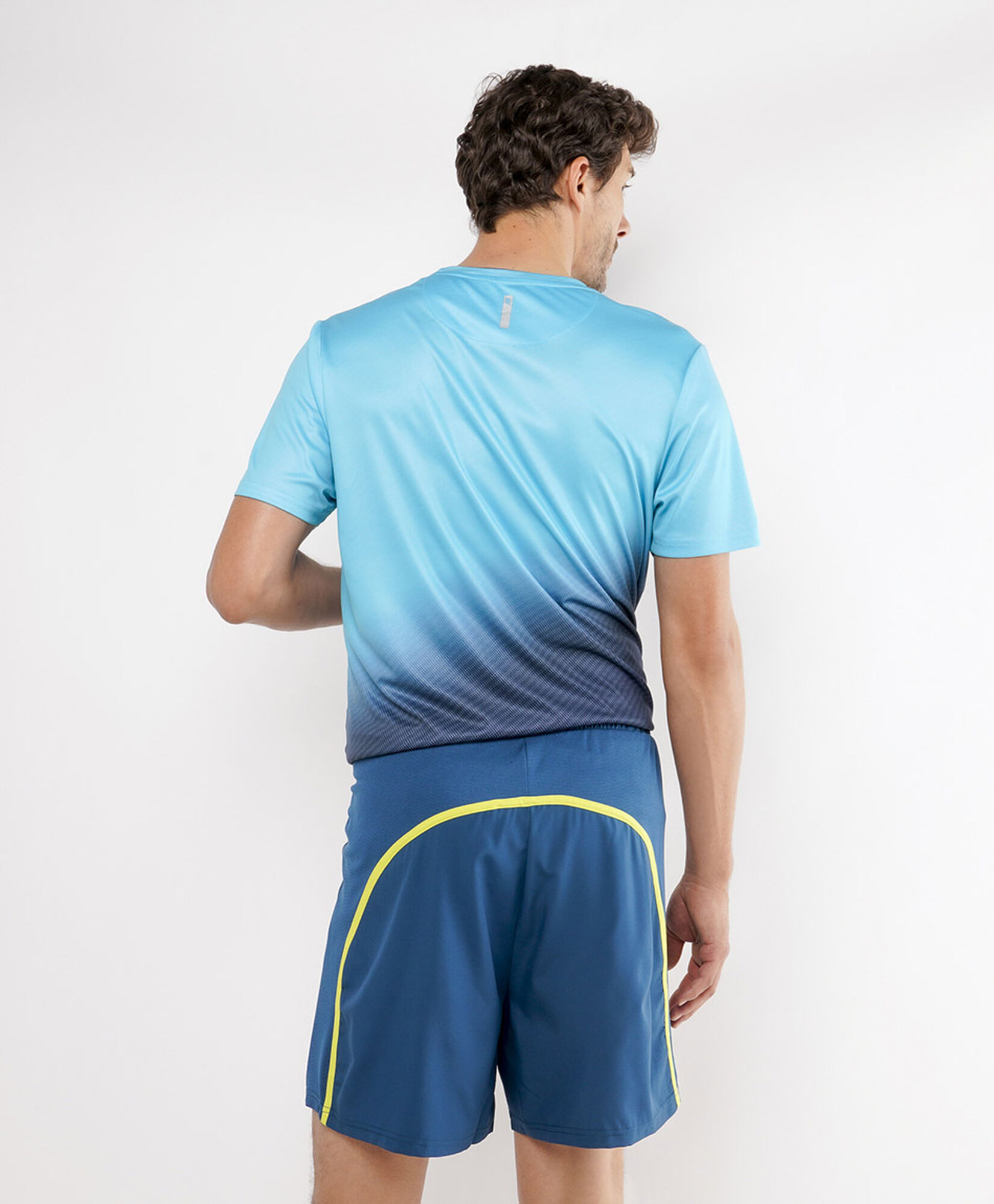 Short deportivo hombre piping amarillo Short deportivo hombre piping amarillo