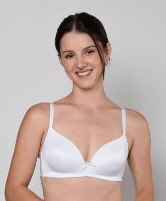 Bralette mujer malla floreada escote en v