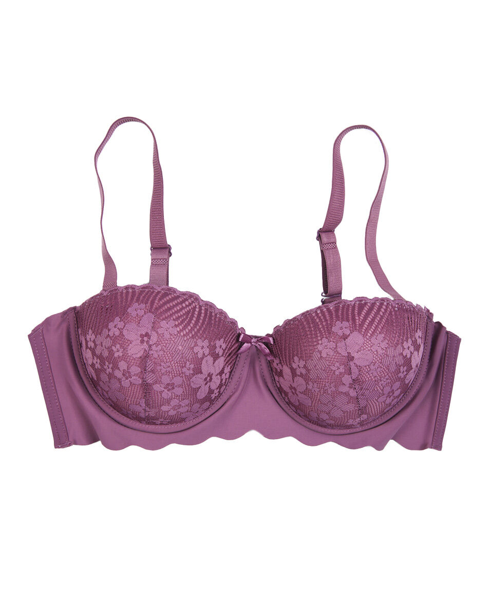 Sost&eacute;n mujer encajes floreados seamless