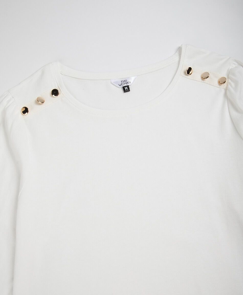 Polera mujer tachas hombro