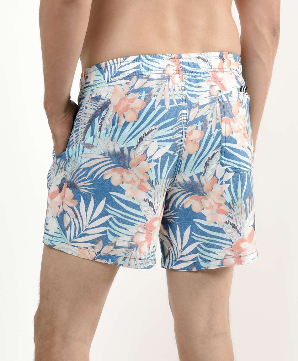 Traje de ba&ntilde;o hombre floreado tropical