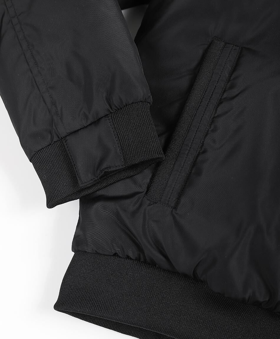 Parka hombre negra lisa