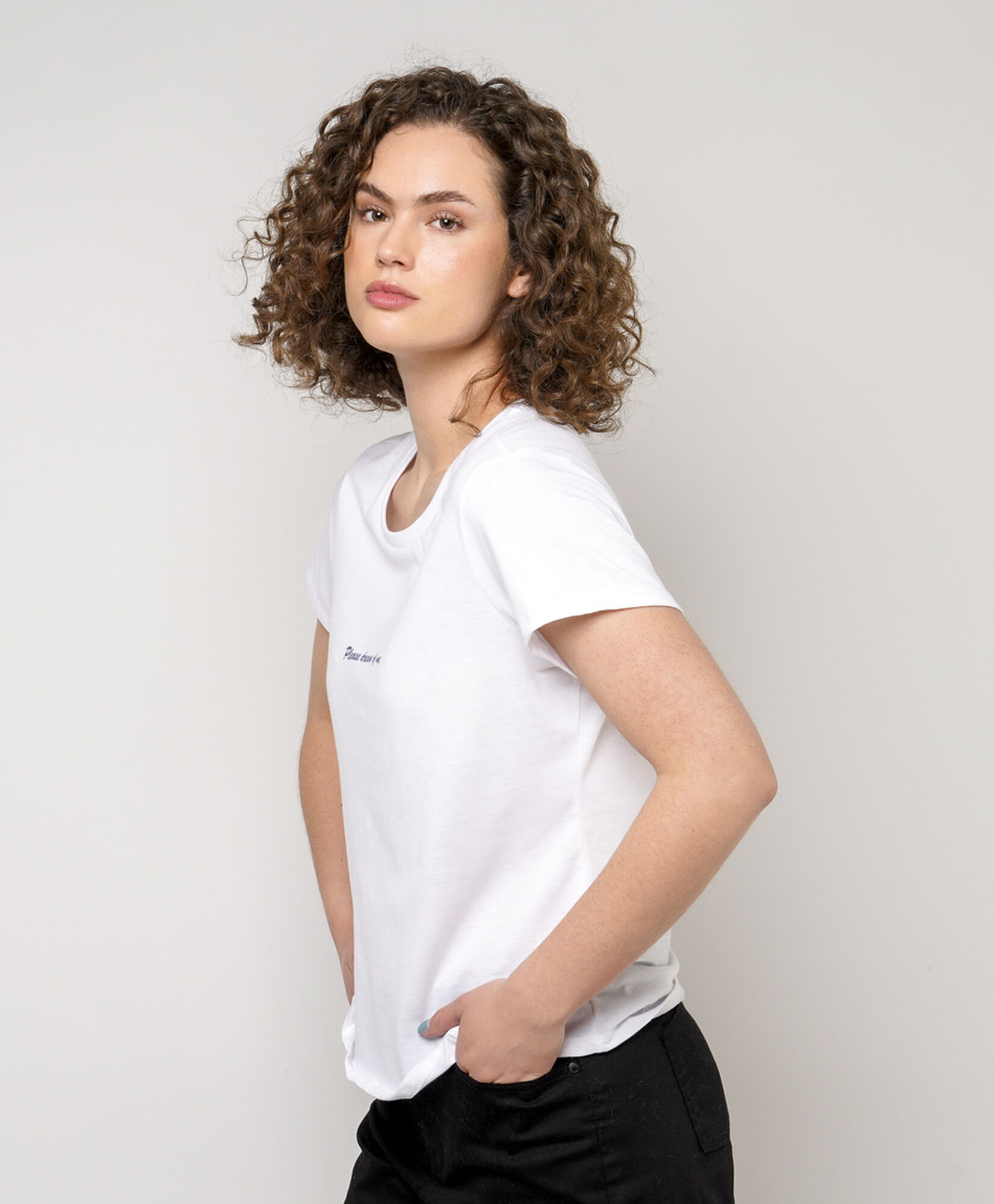 Polera mujer doble estampado oso Polera mujer doble estampado oso