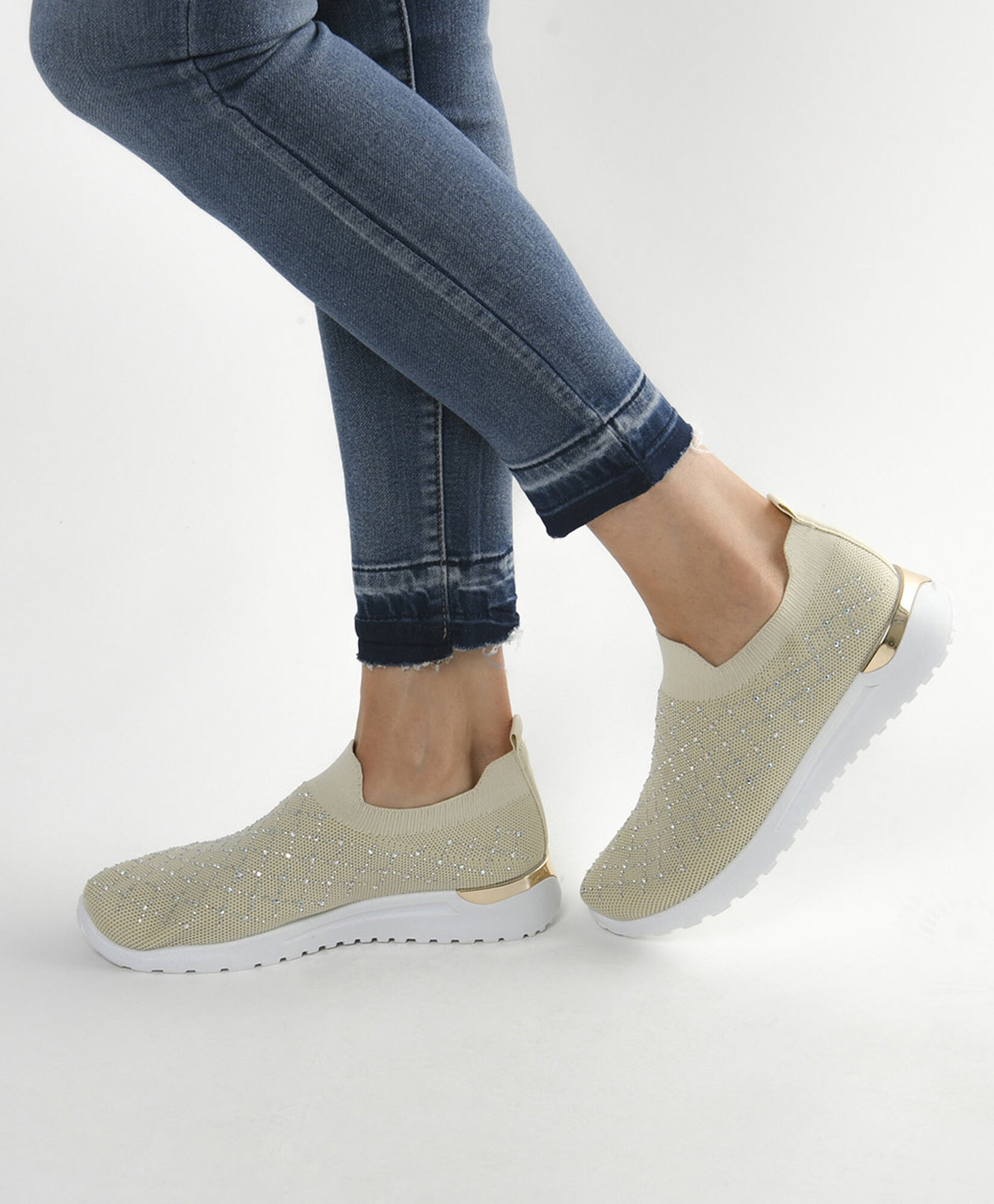 Zapatilla mujer malla brillos Zapatilla mujer malla brillos