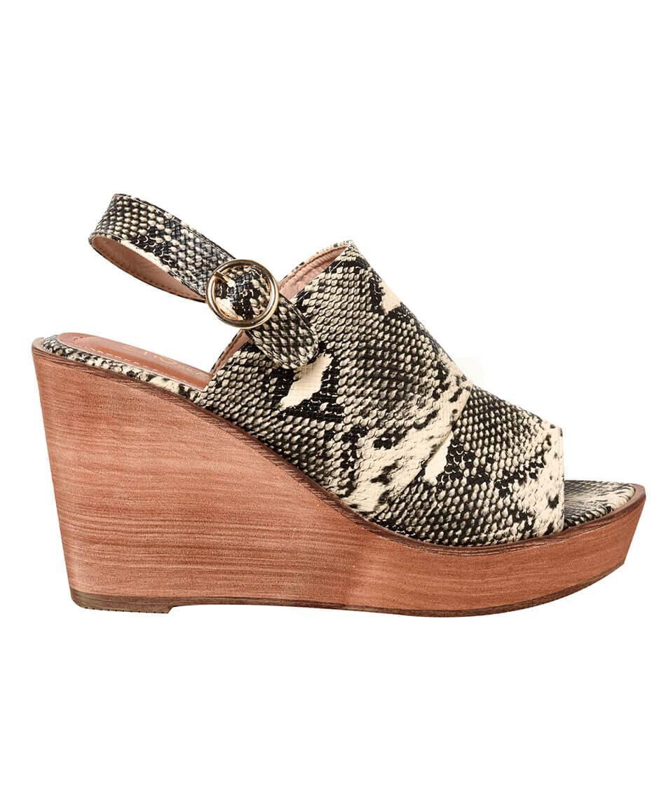 Sandalia mujer animal print